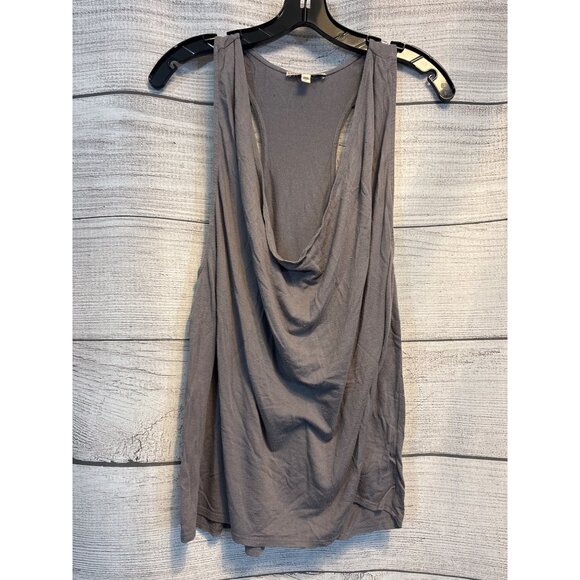 Express Racerback Gray Sleeveless Cowl Neck Tank Top M - Picture 1 of 3